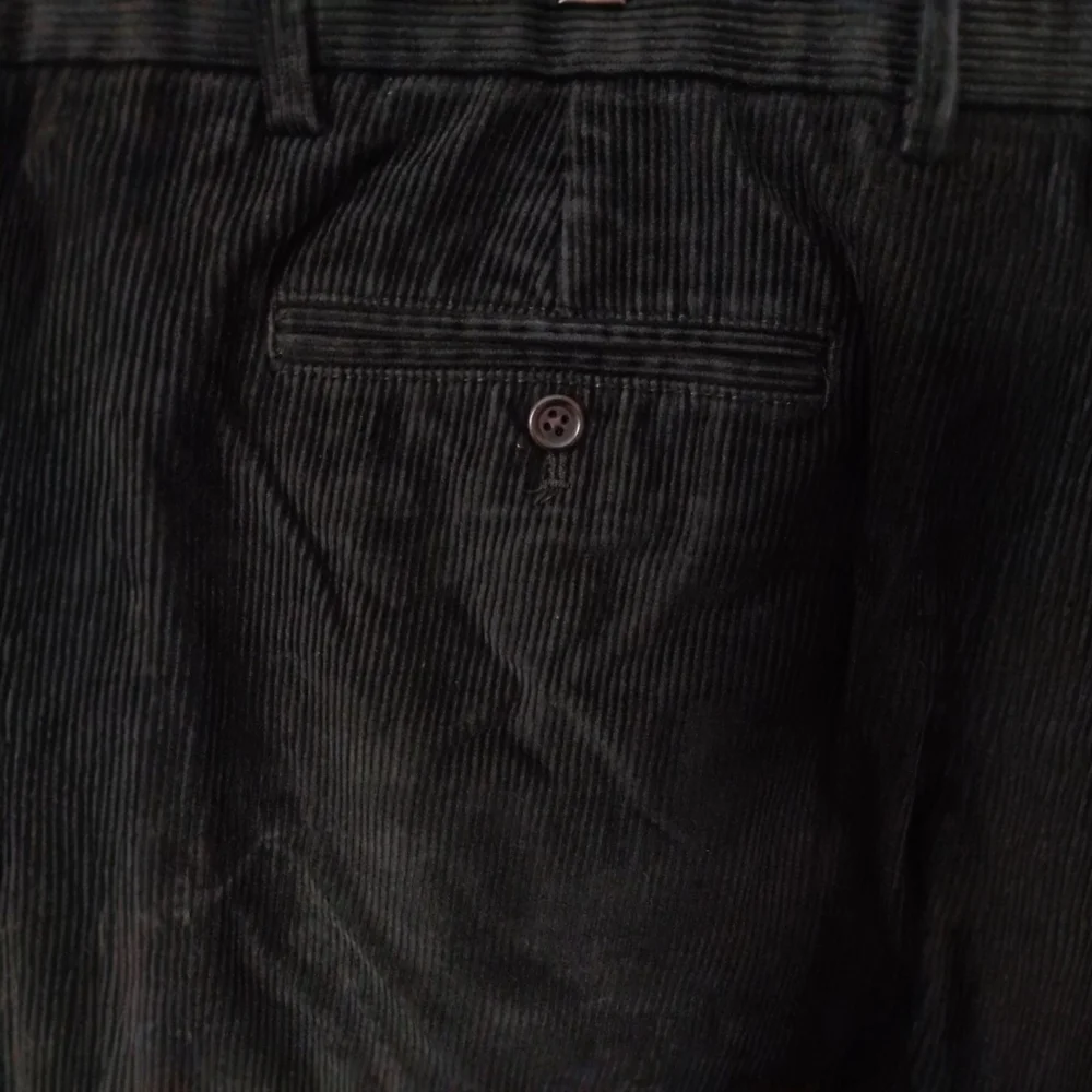 Lands End Traditional‎ Fit Corduroy Pants Sz 36x33 Mens Trousers Wide Wale Brown